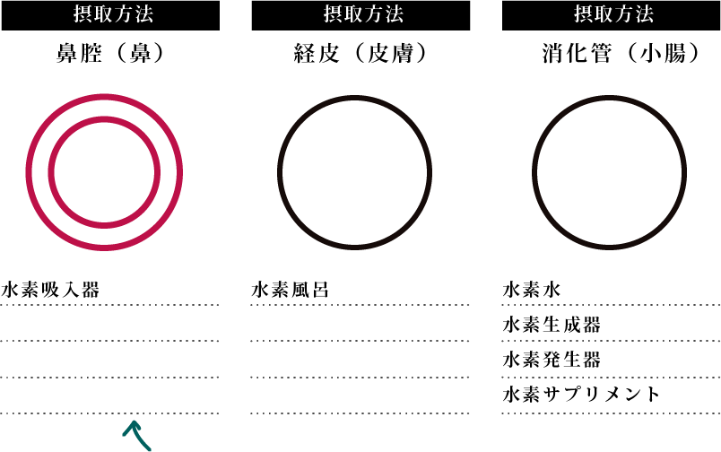 水素は摂取方法によって吸収率が違うんです！